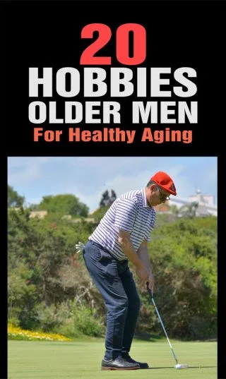 An older man playing golf as a hobby
