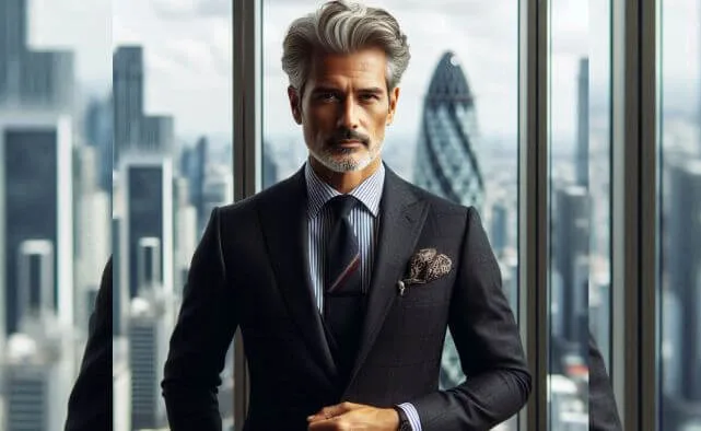 A middle aged man who is attractive