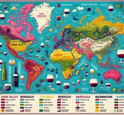Map of wine regions