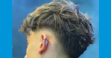 The messy crew cut hairstyle