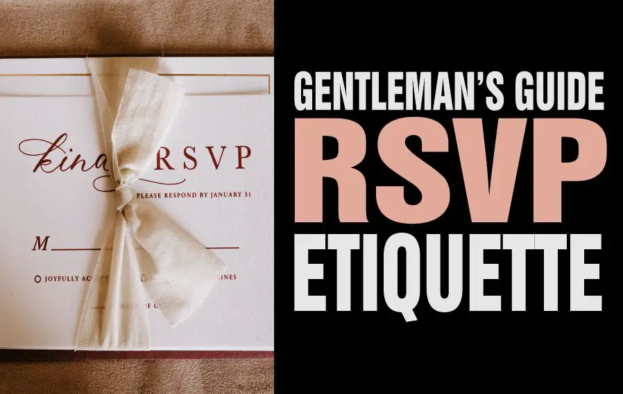 A sample of RSVP card to demonstrate RSVP etiquette
