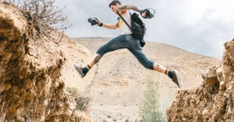 A man taking a risk - an example of toxic masculinity