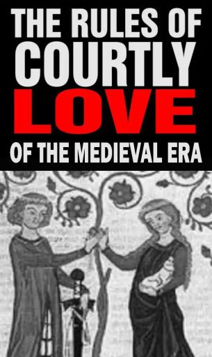 A knight observing the rules of courtly love in Medieval Europe