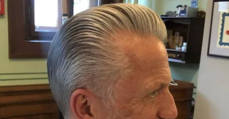 The pompadour classic hairstyle