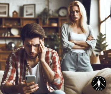 A boyfriend emasculated by the partner