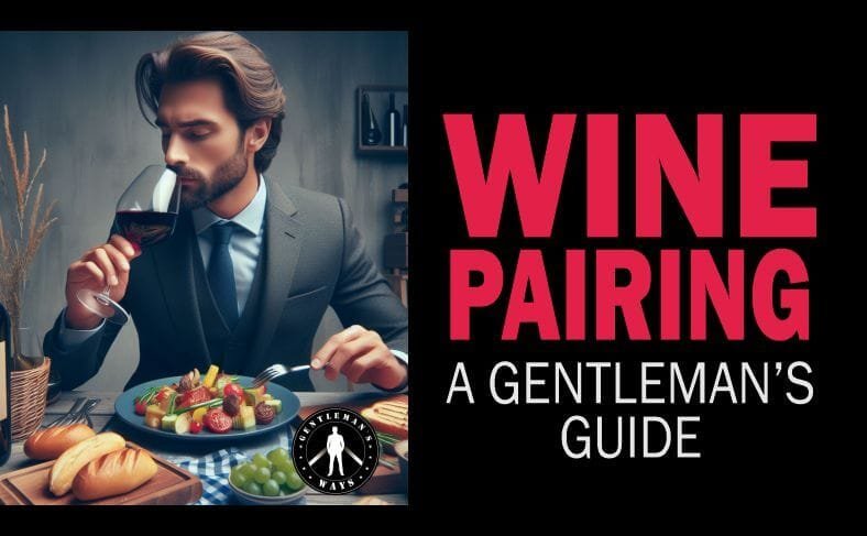 A modern gentleman in wine and food pairing