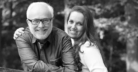 A handsome old man with a young lady. Why you like older men