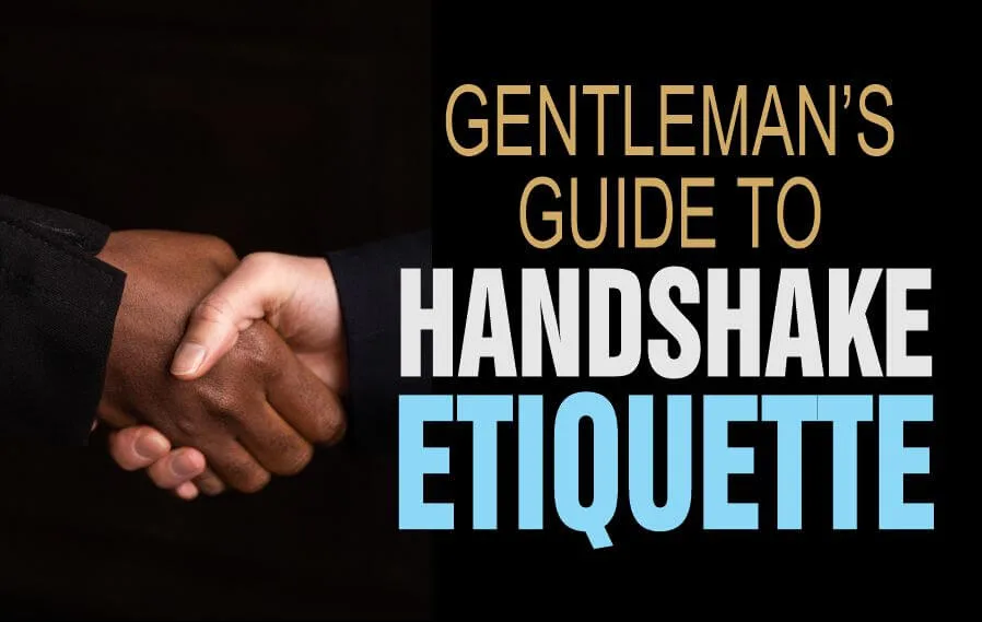 Two hands observing handshake etiquette