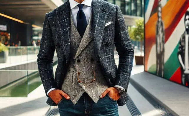 Pairing blazer with jeans
