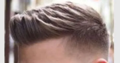 Side swept crew haircut