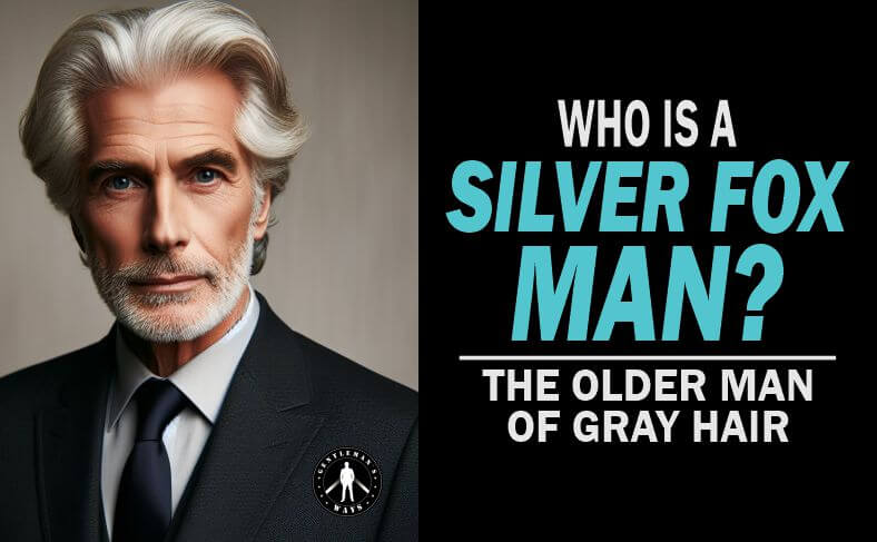 The silver fox men - an attractive older man with silver hair